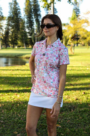 CA Ladies V-Neck Golf Shirt | Fairway Bloom