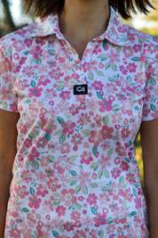 CA Ladies V-Neck Golf Shirt | Fairway Bloom
