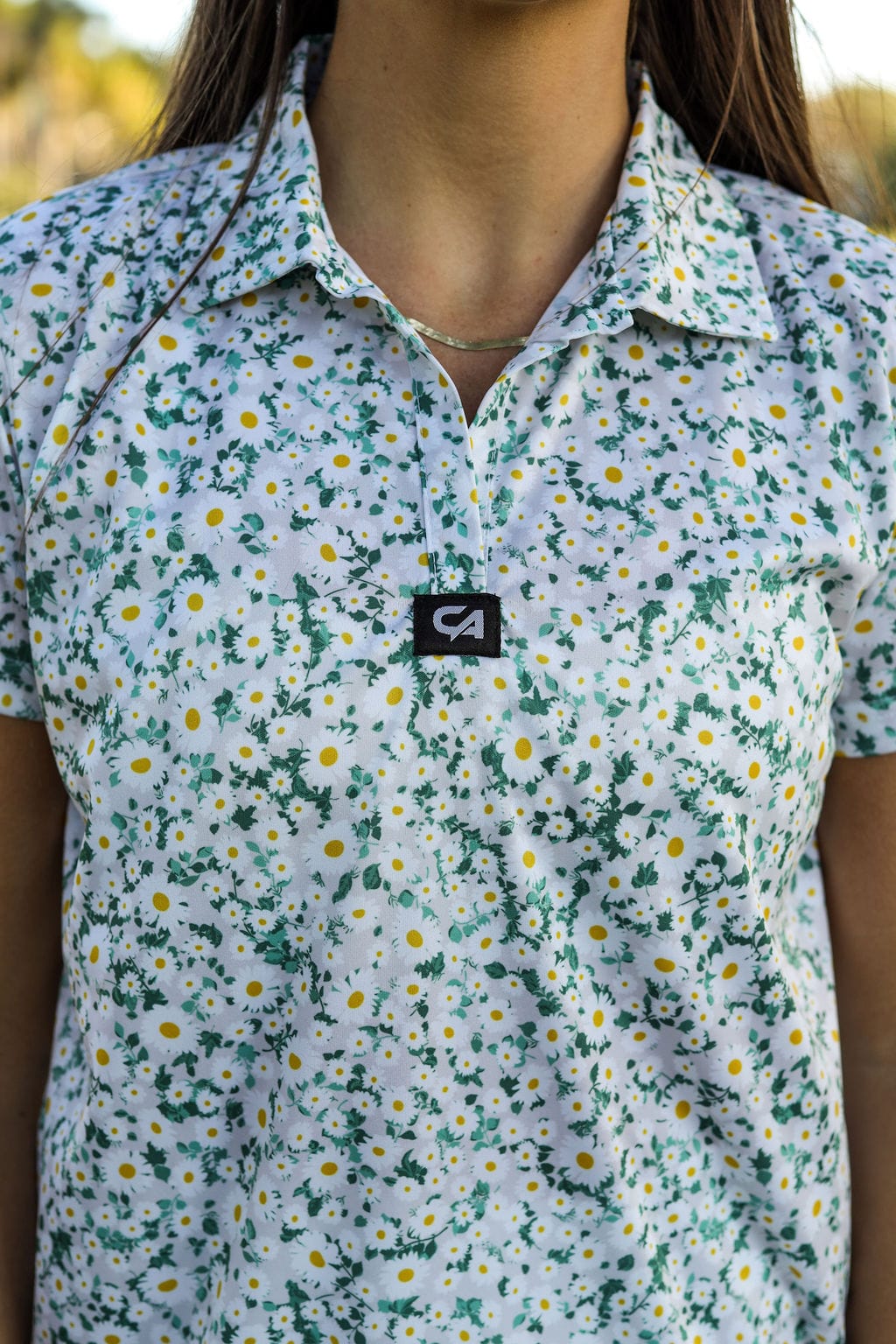 CA Ladies V-Neck Golf Shirt | Daily Greens