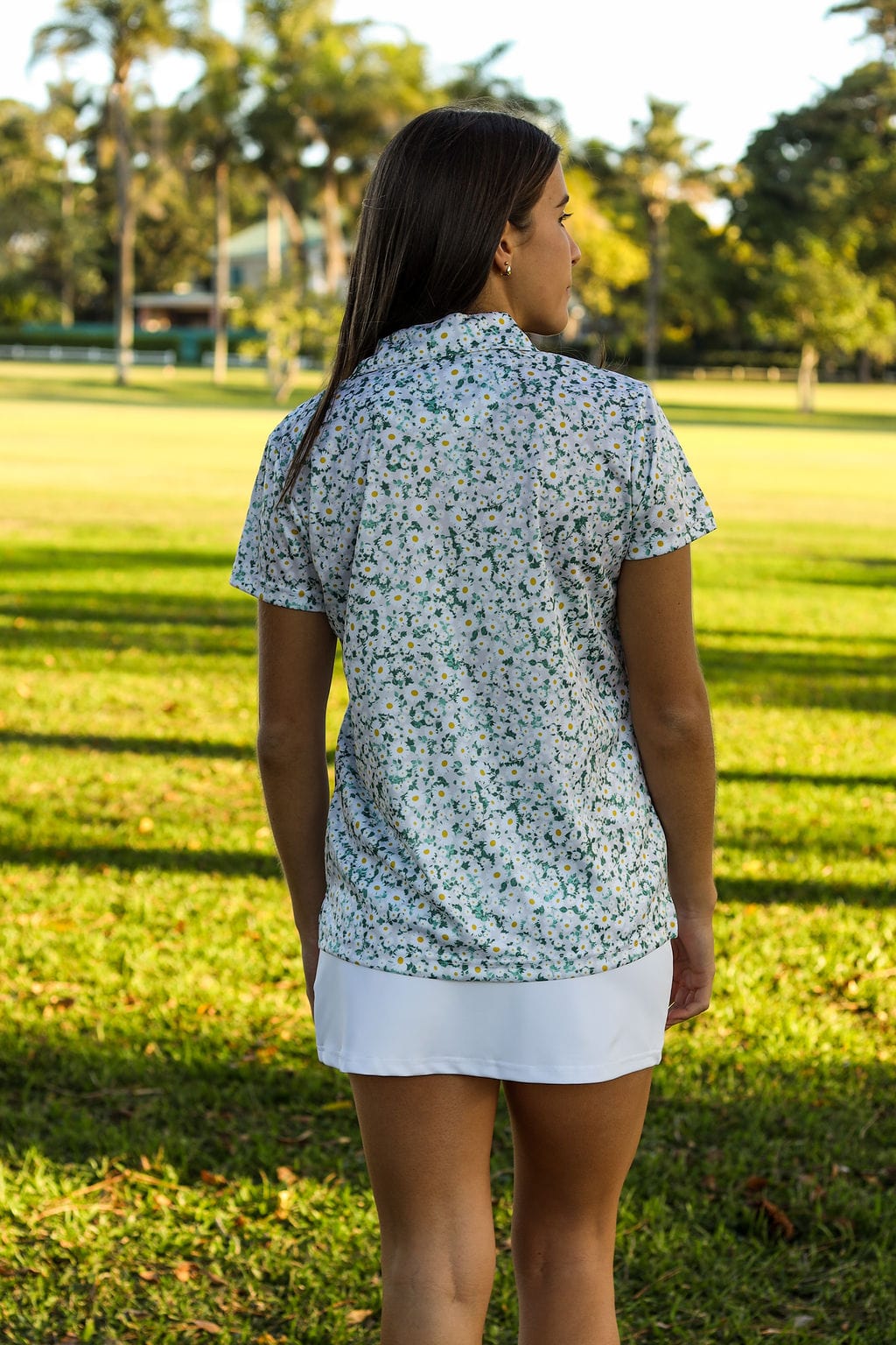 CA Ladies V-Neck Golf Shirt | Daily Greens