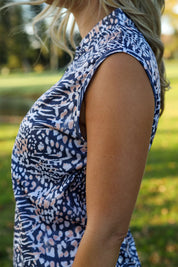 CA Ladies Sleeveless Zipper Golf Shirt | Wild Side