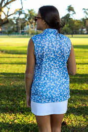 CA Ladies Sleeveless Zipper Golf Shirt | Daisy Drive