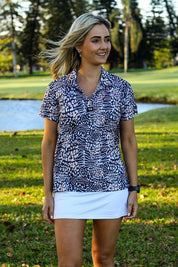 CA Ladies V-Neck Golf Shirt | Wild Side