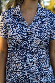 CA Ladies V-Neck Golf Shirt | Wild Side