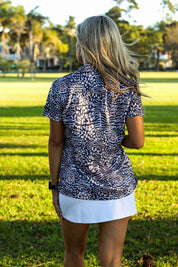 CA Ladies V-Neck Golf Shirt | Wild Side