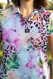 CA Ladies V-Neck Golf Shirt | Safari Blush