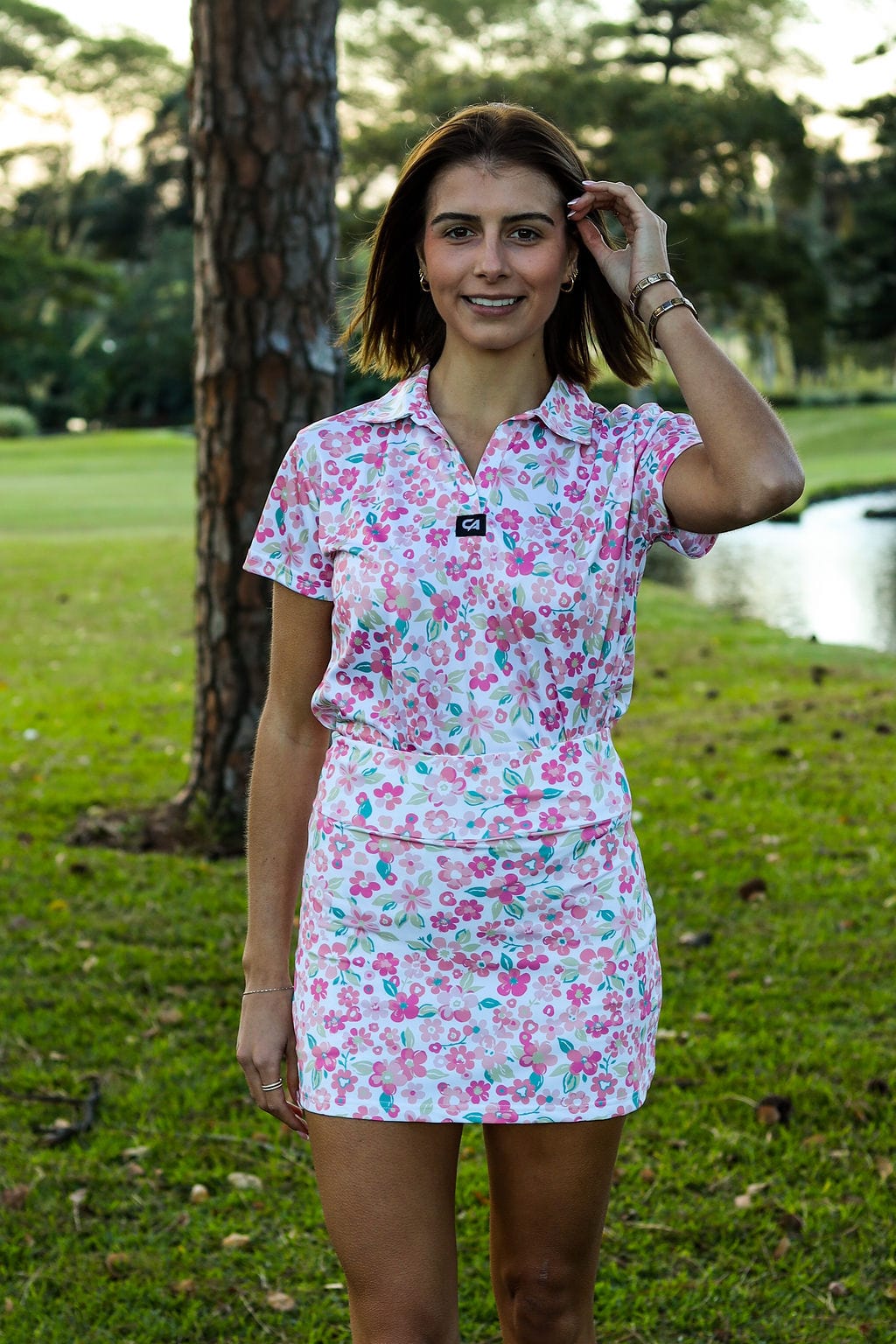 CA Ladies Golf Skort | Fairway Bloom