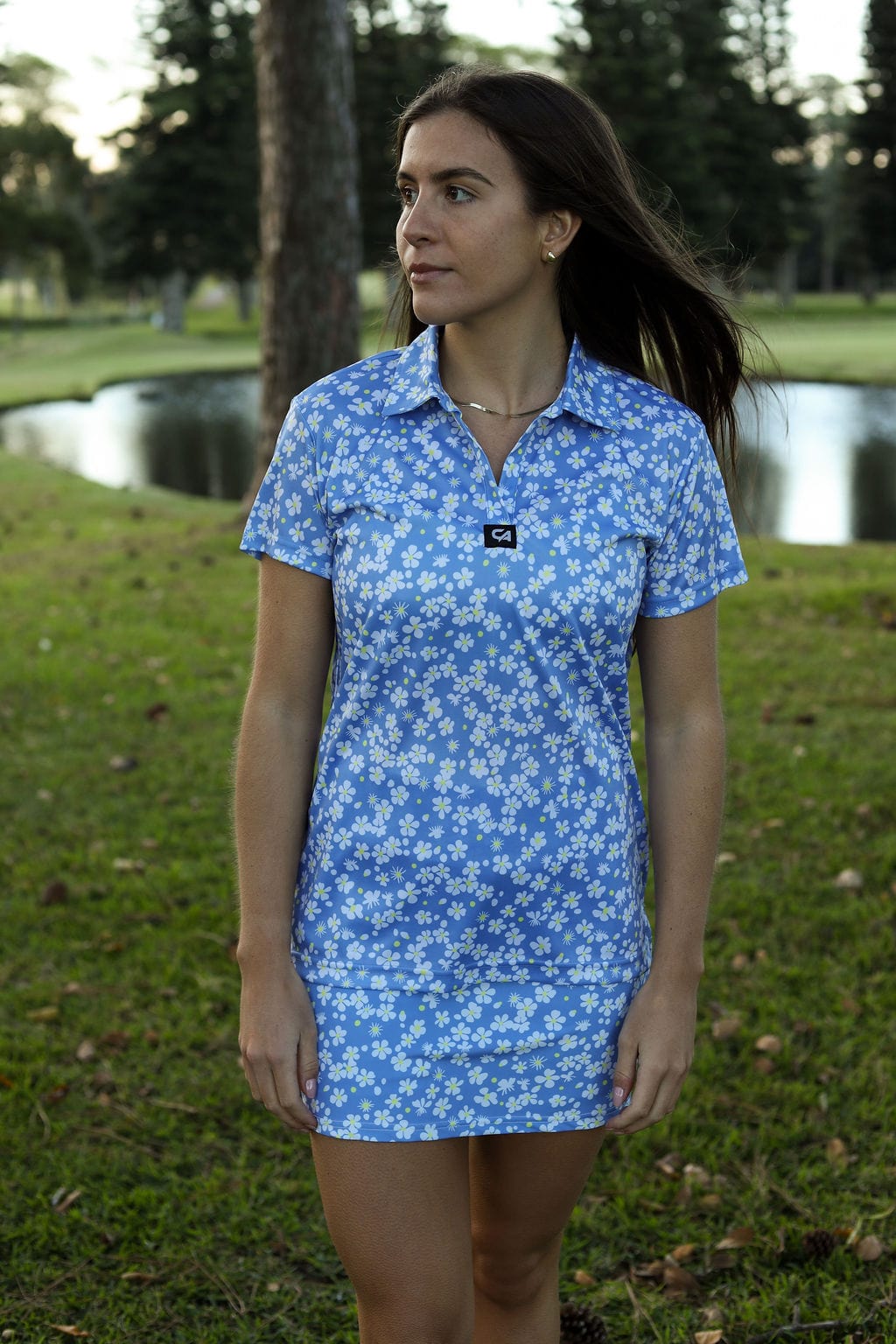 CA Ladies V-Neck Golf Shirt | Daisy Drive