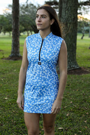 CA Ladies Sleeveless Zipper Golf Shirt | Daisy Drive