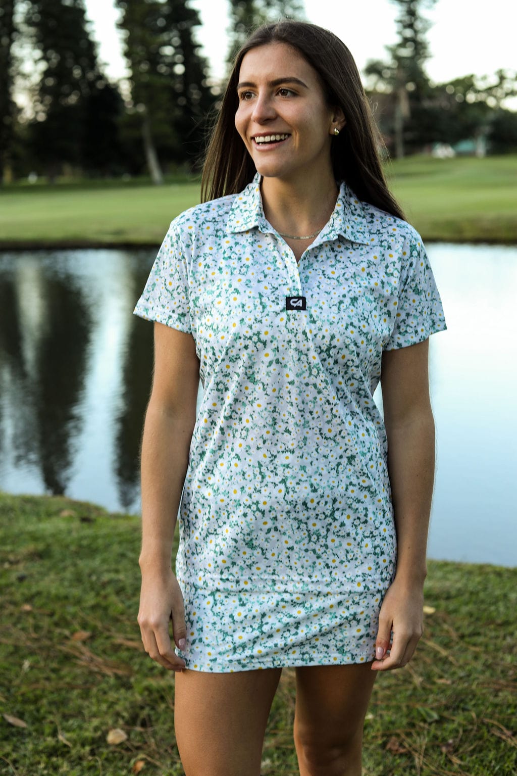 CA Ladies V-Neck Golf Shirt | Daily Greens