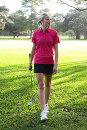 CA Ladies Iconic Golf Shirt | Cerise Pink