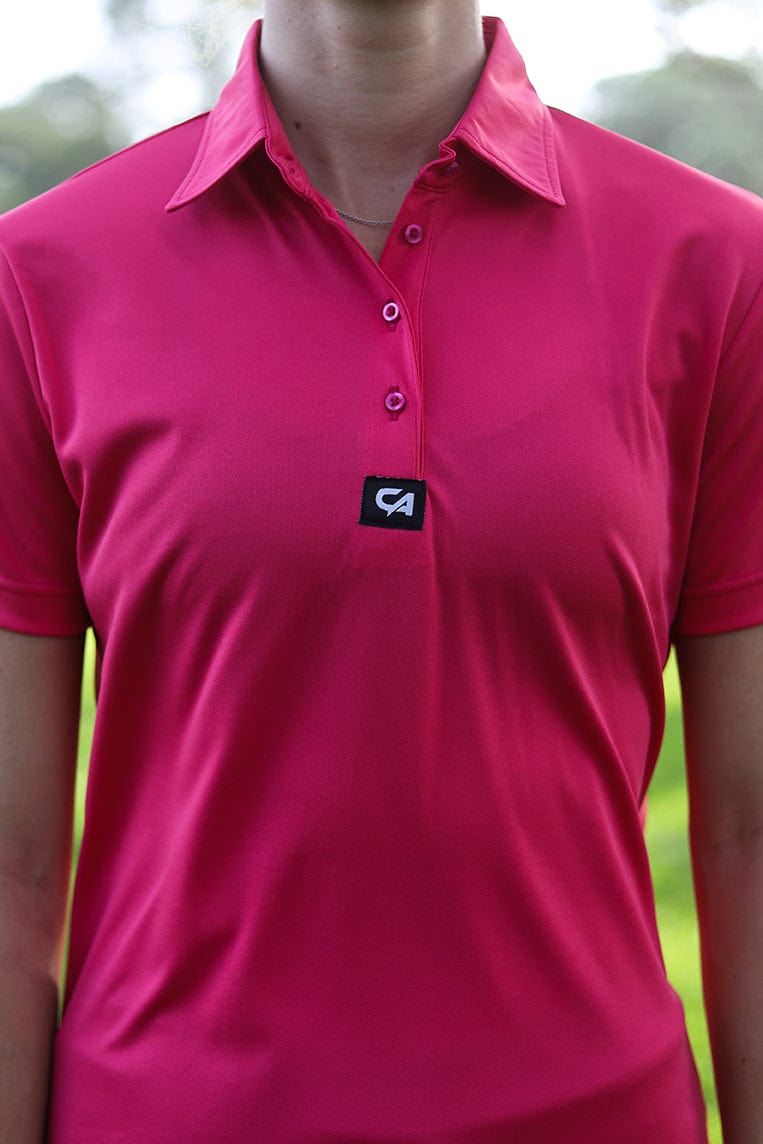 CA Ladies Iconic Golf Shirt | Cerise Pink