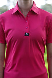 CA Ladies Iconic Golf Shirt | Cerise Pink