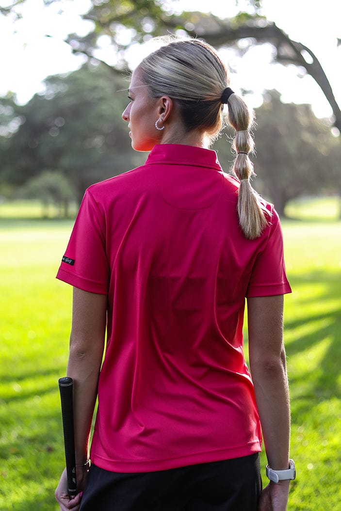 CA Ladies Iconic Golf Shirt | Cerise Pink
