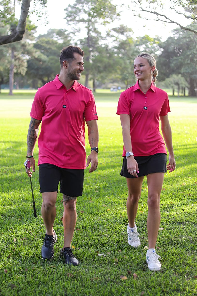 CA Ladies Iconic Golf Shirt | Cerise Pink
