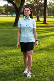 CA Ladies Iconic Golf Shirt | Aqua