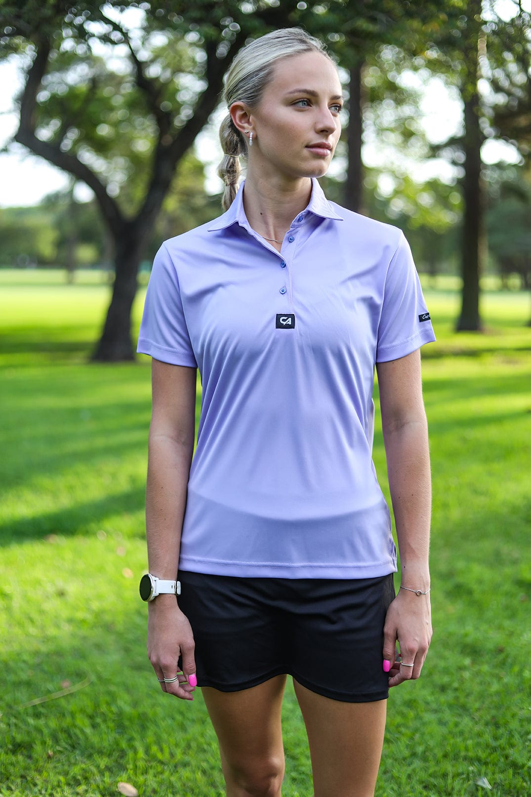 CA Ladies Iconic Golf Shirt | Lavender