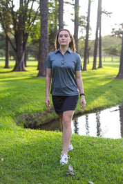 CA Ladies Iconic Golf Shirt | Dark Grey