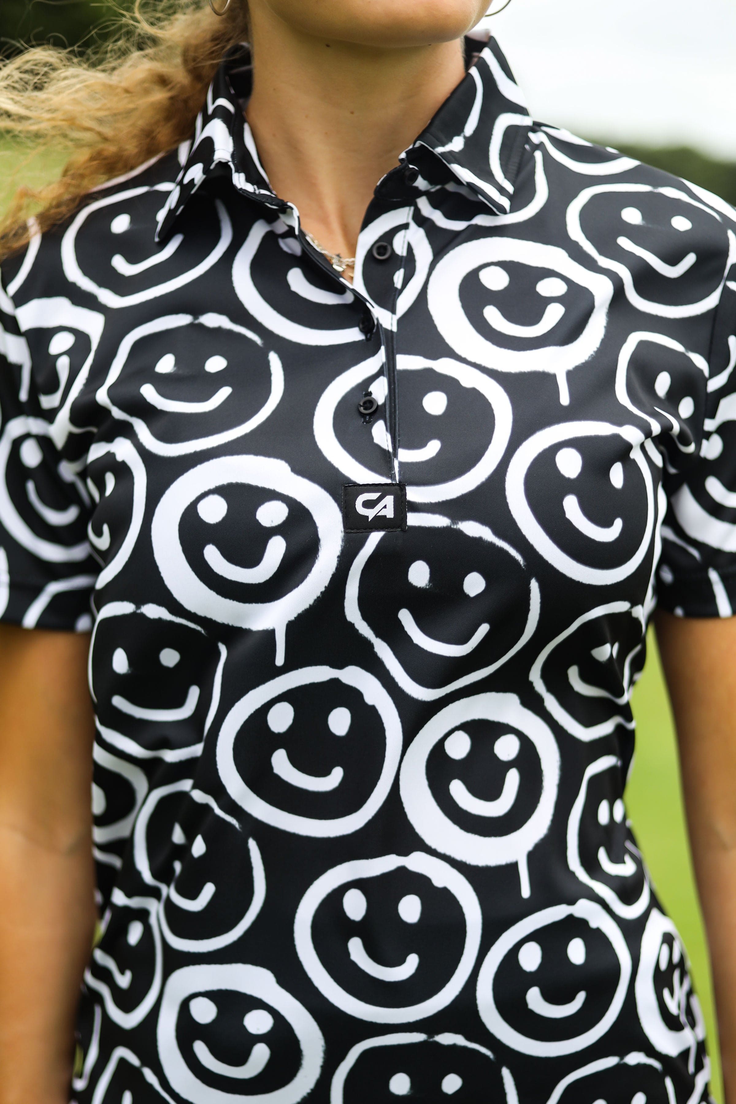CA Ladies Funky Golf Shirt | Smiley
