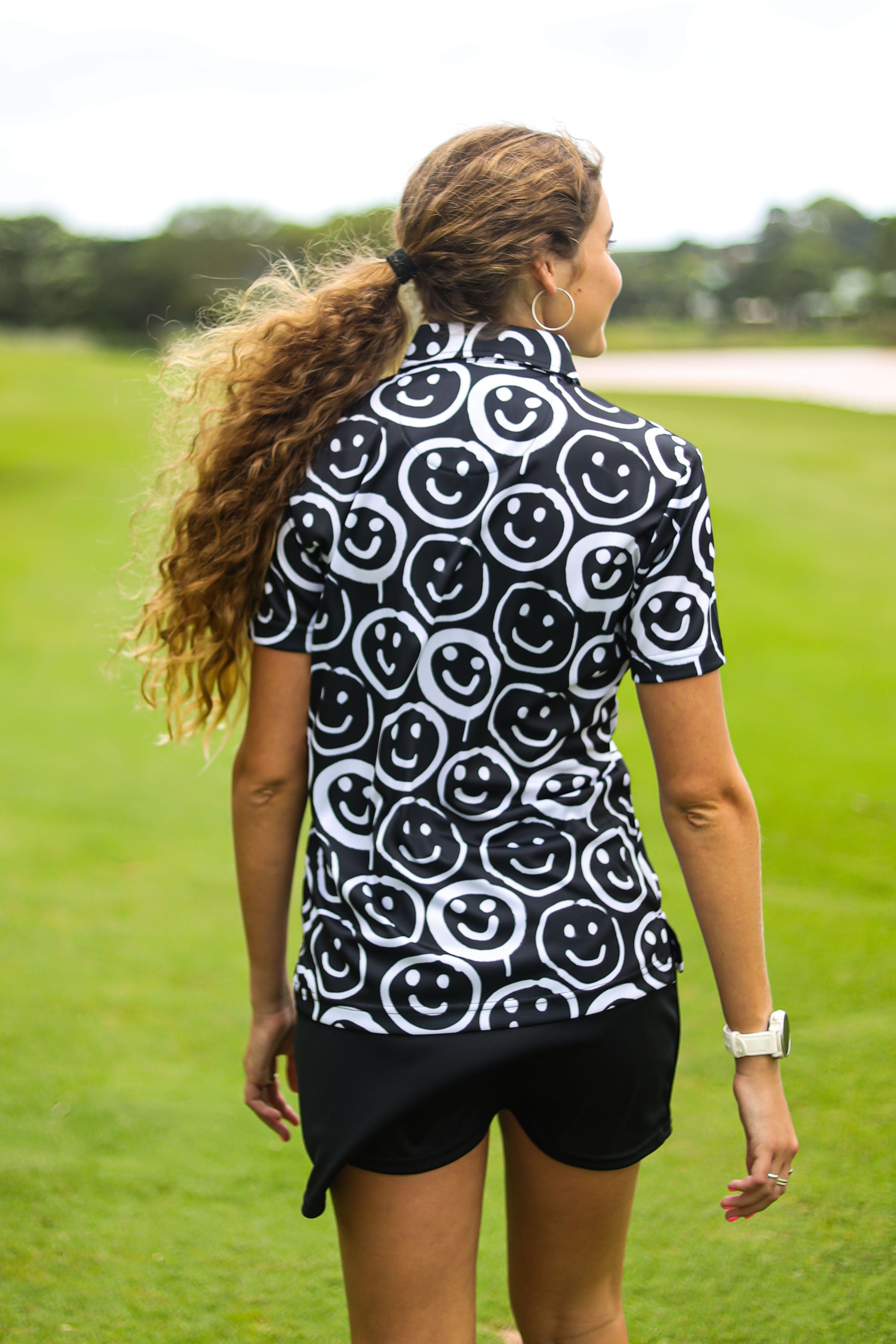 CA Ladies Funky Golf Shirt | Smiley