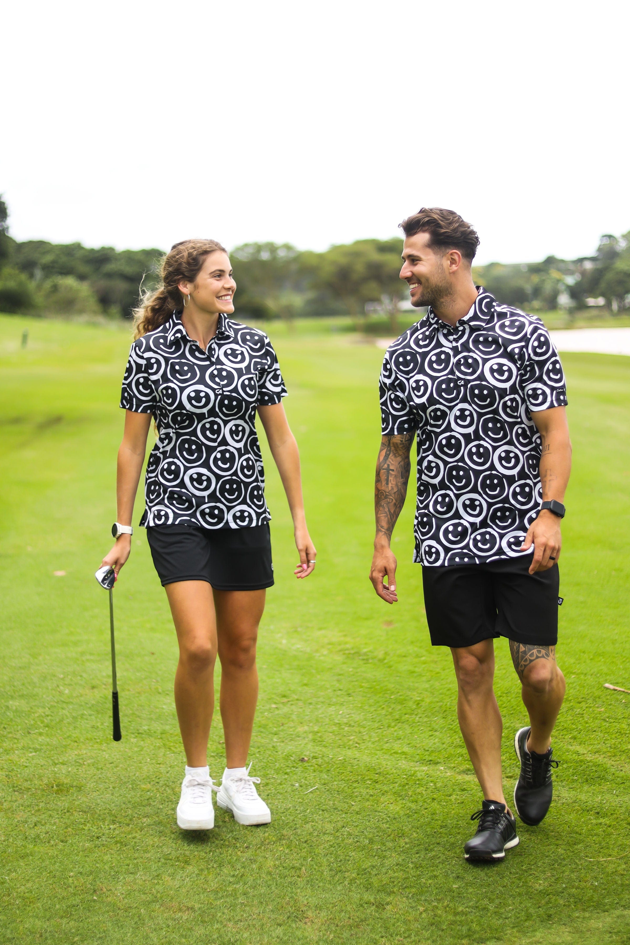 CA Ladies Funky Golf Shirt | Smiley