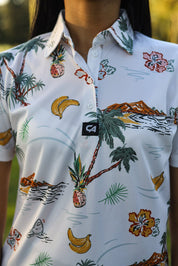 CA Ladies Funky Golf Shirt | Palm Tree Resort