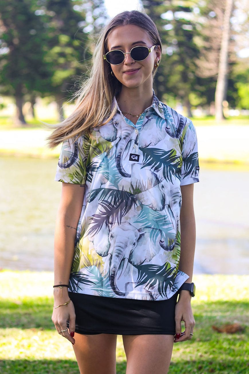 CA Ladies Funky Golf Shirt | Elephant Spirit