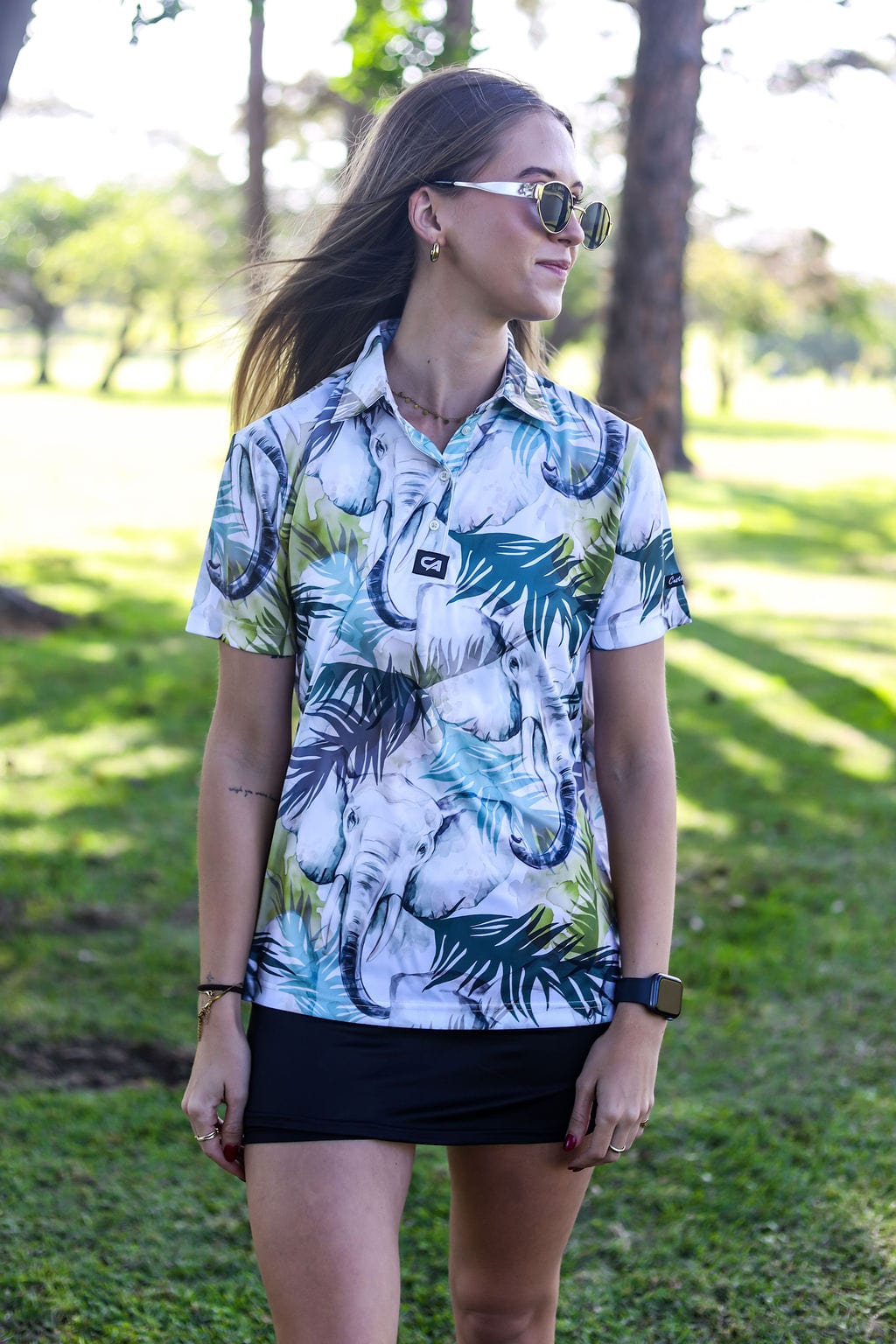 CA Ladies Funky Golf Shirt | Elephant Spirit
