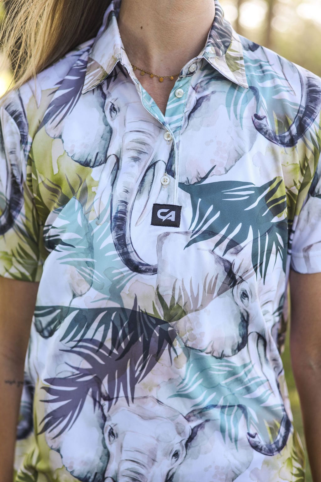 CA Ladies Funky Golf Shirt | Elephant Spirit