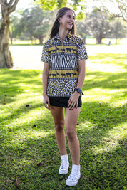 CA Ladies Funky Golf Shirt | Wild Africa