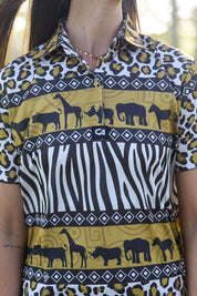 CA Ladies Funky Golf Shirt | Wild Africa