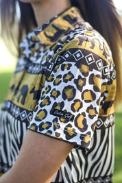 CA Ladies Funky Golf Shirt | Wild Africa