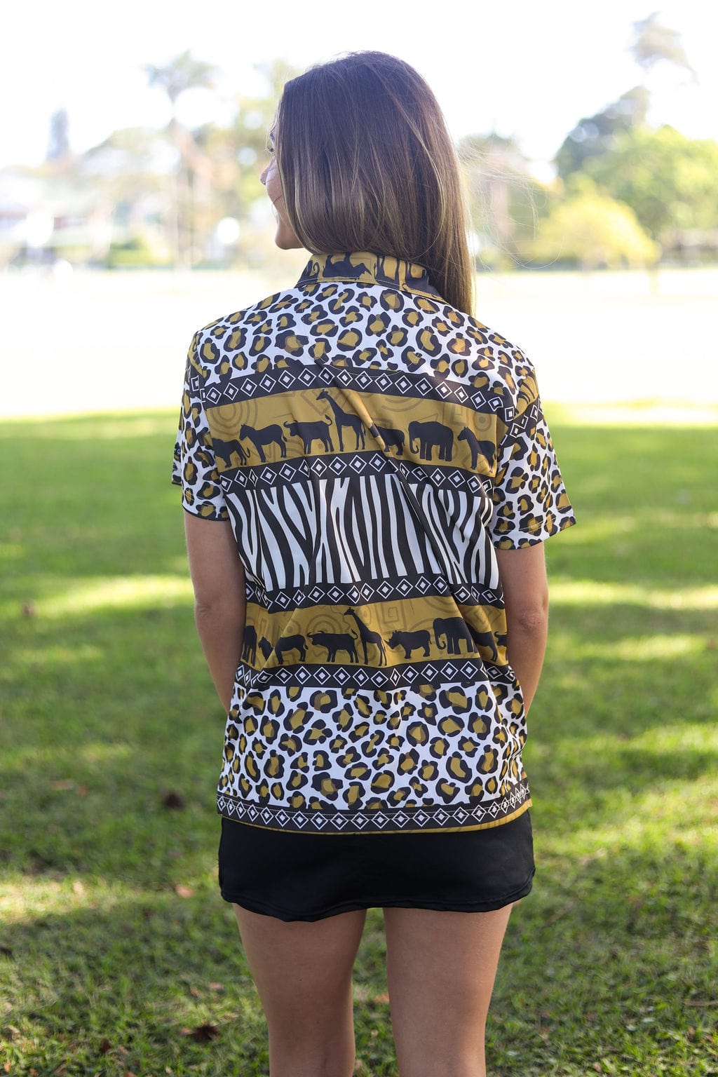 CA Ladies Funky Golf Shirt | Wild Africa