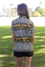 CA Ladies Funky Golf Shirt | Wild Africa
