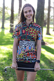 CA Ladies Funky Golf Shirt | Hides Of Africa