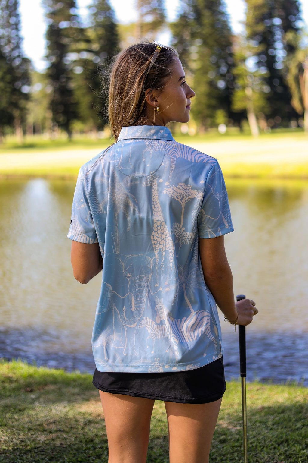 CA Ladies Funky Golf Shirt | African Skies
