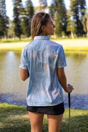 CA Ladies Funky Golf Shirt | African Skies