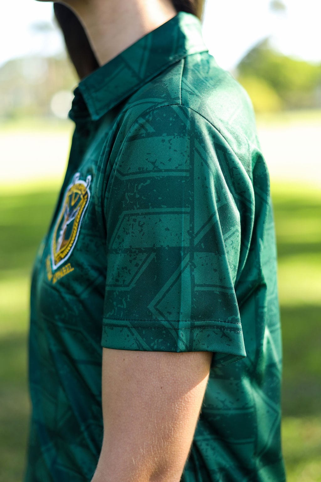 CA Ladies Supporters Golf Shirt | Green Flags