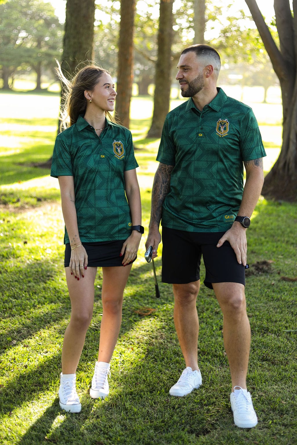 CA Ladies Supporters Golf Shirt | Green Flags
