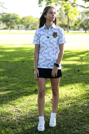 CA Ladies Supporters Golf Shirt | White Flags