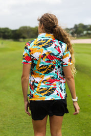 CA Ladies Funky Golf Shirt | Splashes & Smudges