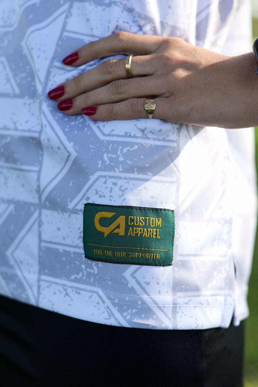 CA Ladies Supporters Golf Shirt | White Flags