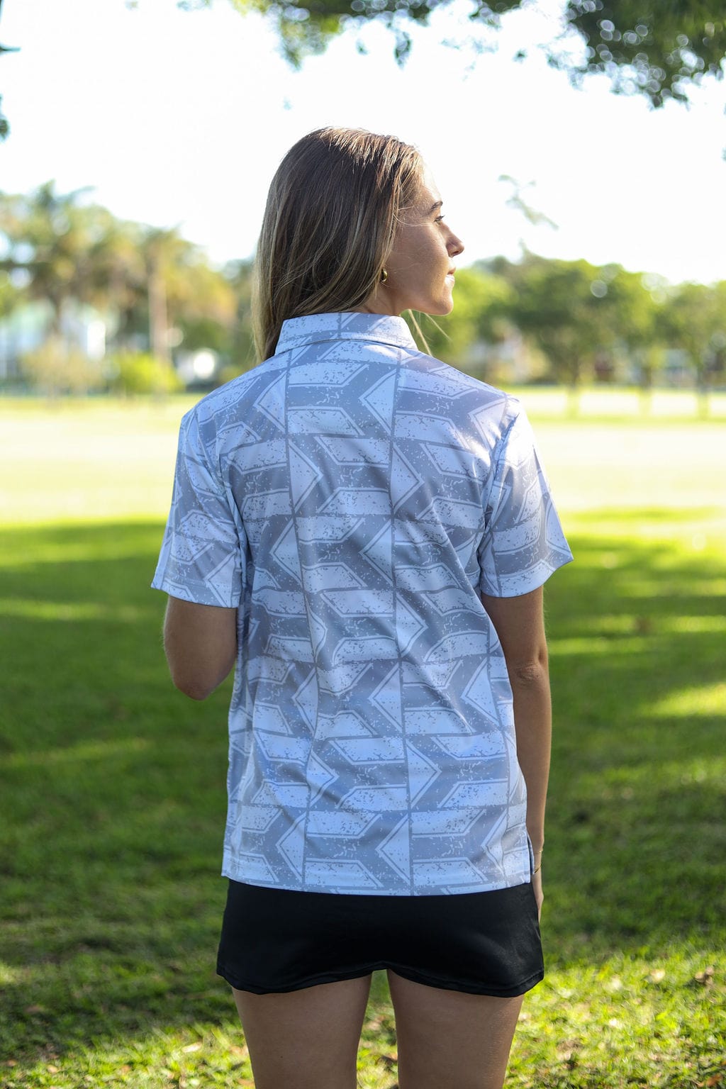 CA Ladies Supporters Golf Shirt | White Flags