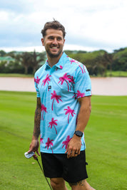 CA Funky Golf Shirt | Palm Vibes