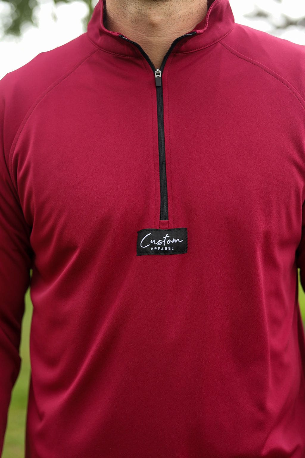CA 365 1/4 Zip Jersey | Burgundy