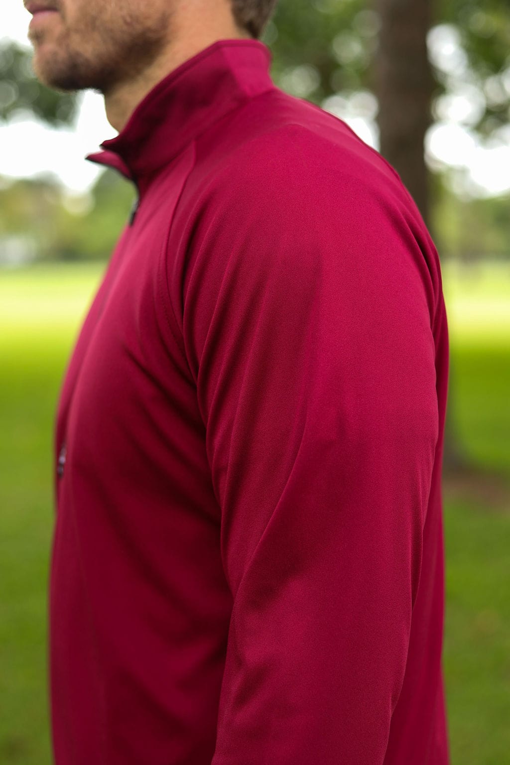 CA 365 1/4 Zip Jersey | Burgundy