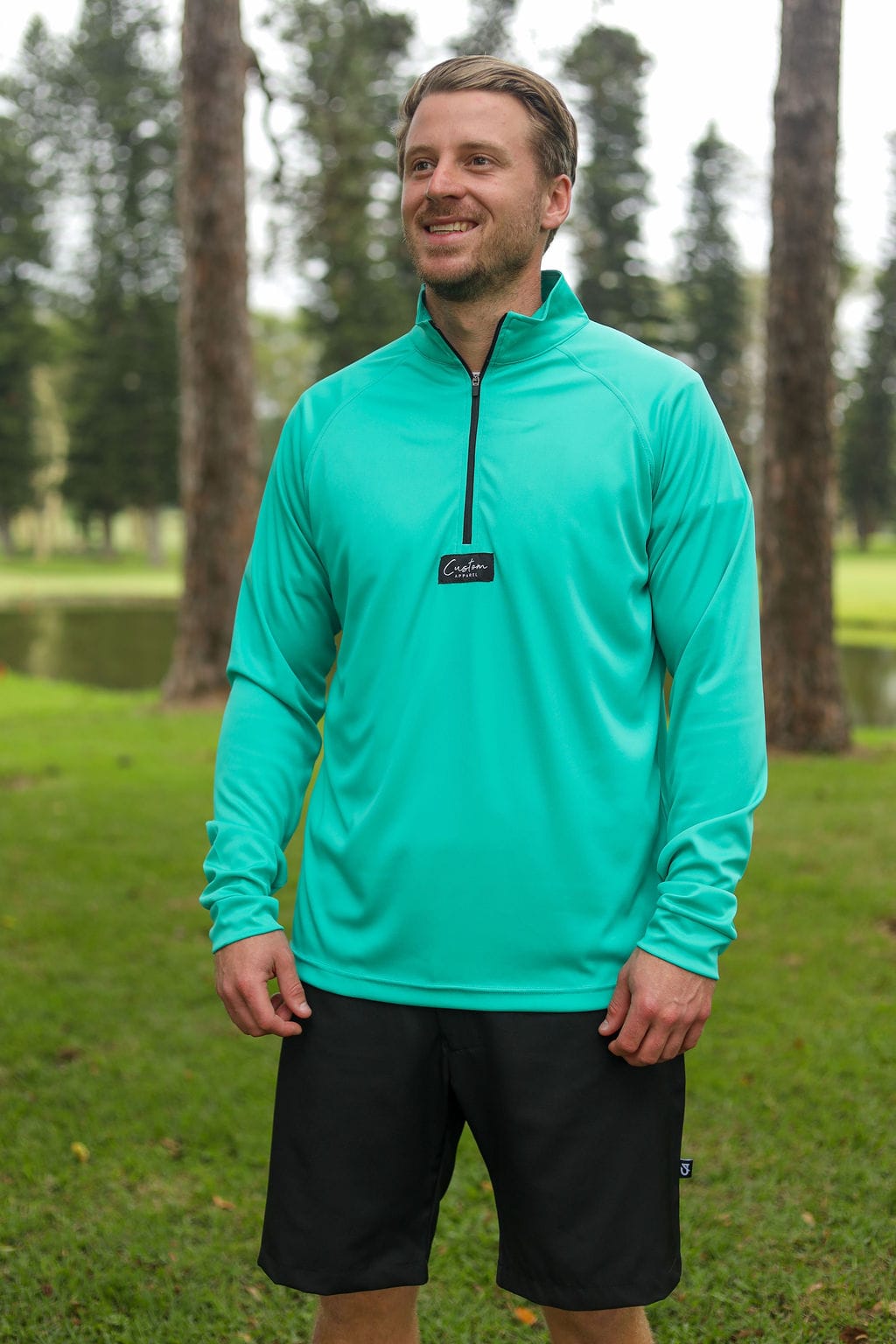 CA 365 1/4 Zip Jersey | Jade
