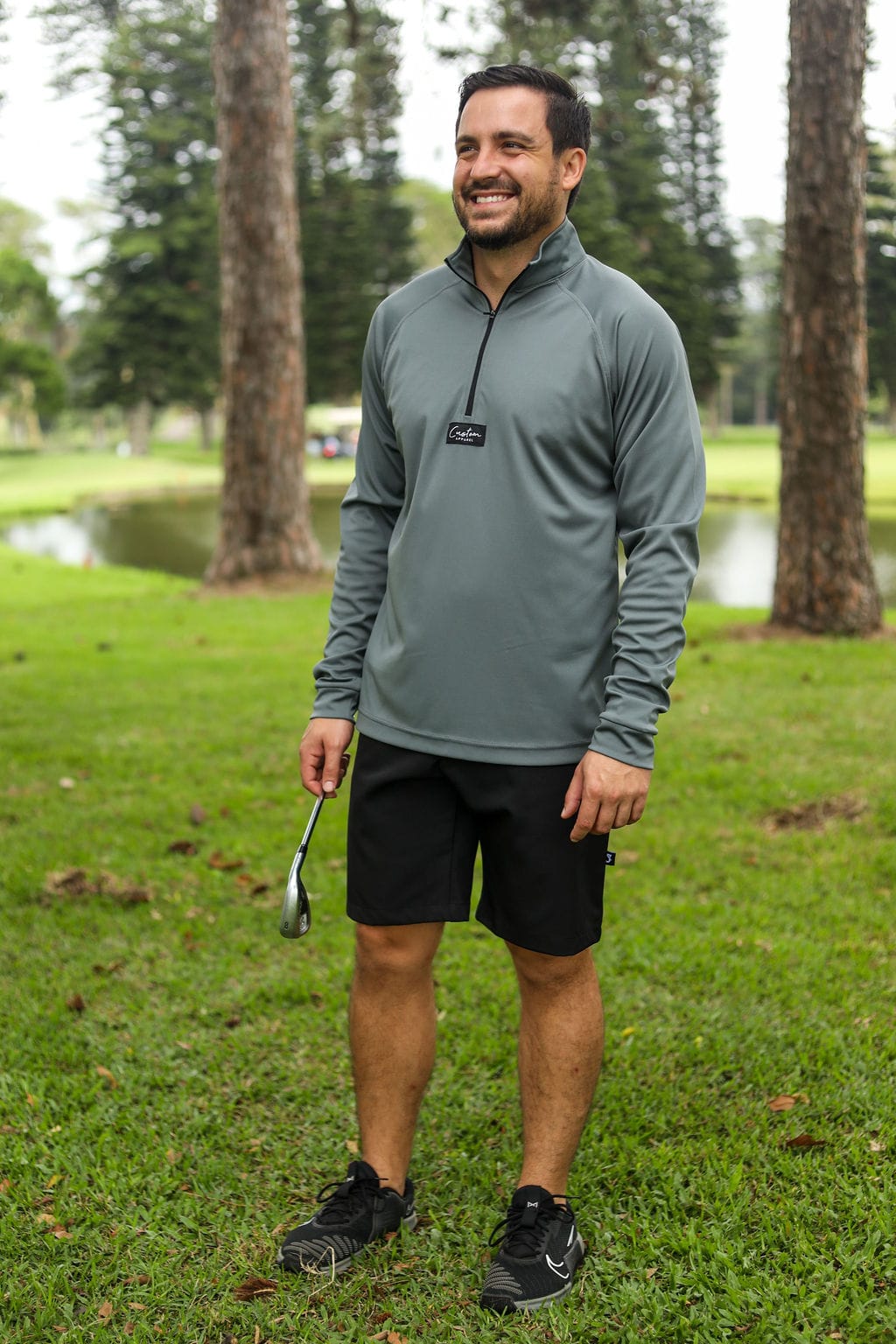 CA 365 1/4 Zip Jersey | Dark Grey