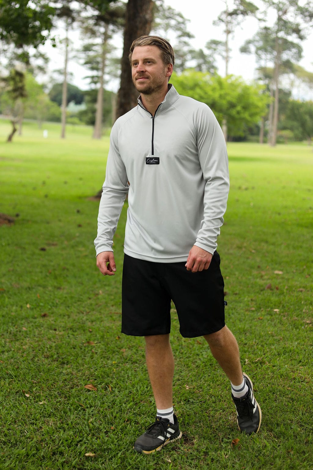 CA 365 1/4 Zip Jersey | Platinum Grey