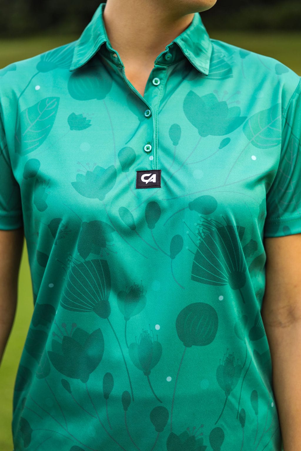 CA Ladies Funky Golf Shirt | Floating Greens